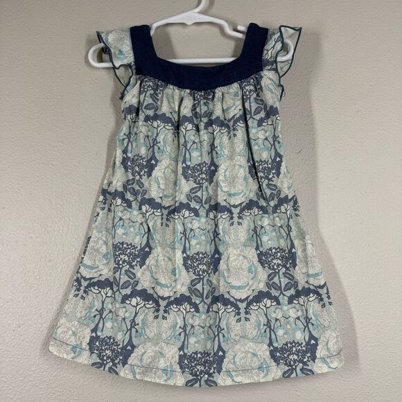 Ferd Floral Dress Whimsical Cotton Designer Girls Size 2T - Picture 1 of 7
